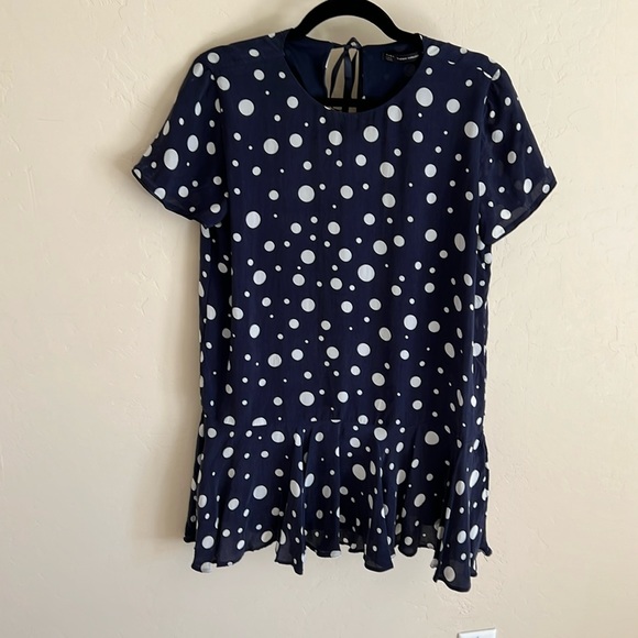 Zara Polkadot Mini Dress - Picture 5 of 15